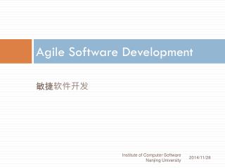 Agile Software Development