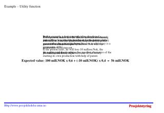 Example – Utility function