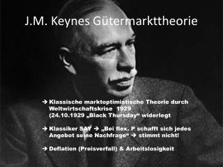J.M. Keynes Gütermarkttheorie