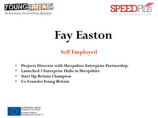 Self Employed Projects Director with Shropshire Enterprise Partnership.