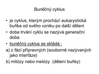 Buněčný cyklus