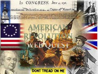 American Revolution Web quest