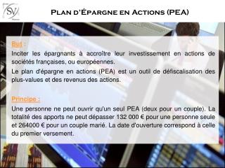 Plan d’Épargne en Actions (PEA)
