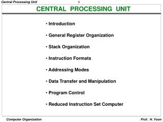 CENTRAL PROCESSING UNIT