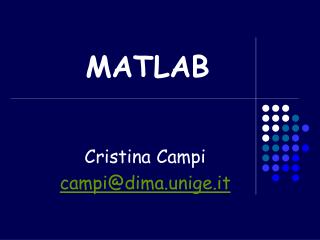 MATLAB