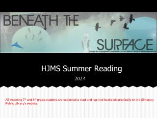 HJMS Summer Reading