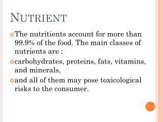 Nutrient