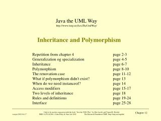 Inheritance and Polymorphism
