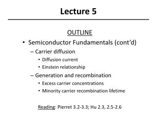 Lecture 5