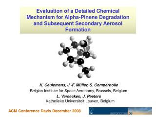 K. Ceulemans, J.-F. Müller, S. Compernolle Belgian Institute for Space Aeronomy, Brussels, Belgium