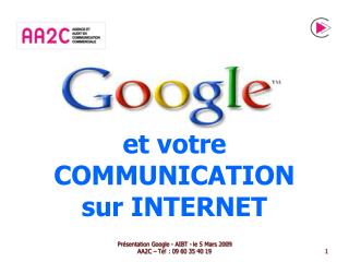 et votre COMMUNICATION sur INTERNET