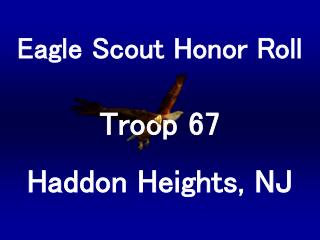 Eagle Scout Honor Roll