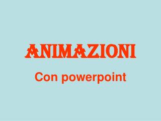 animazioni