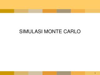 SIMULASI MONTE CARLO