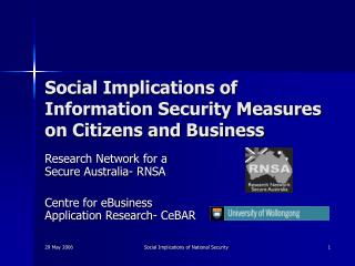 Social Implications of Information Security Measures on Citizens and Business