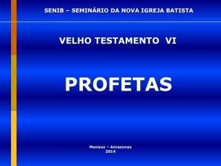 SENIB – SEMINÁRIO DA NOVA IGREJA BATISTA