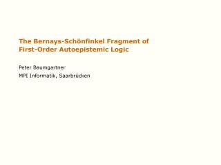 The Bernays-Sch ö nfinkel Fragment of First-Order Autoepistemic Logic