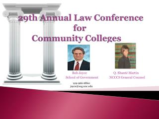29th Annual Law Conference for Community Colleges
