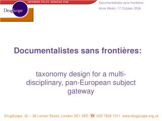 Documentalistes sans frontières: