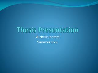 Thesis Presentation