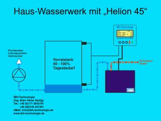 Haus-Wasserwerk mit „Helion 45“