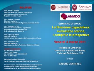 SEMINARIO DI STUDIO