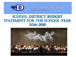 School District Budget Statement for the School Year 2014-2015