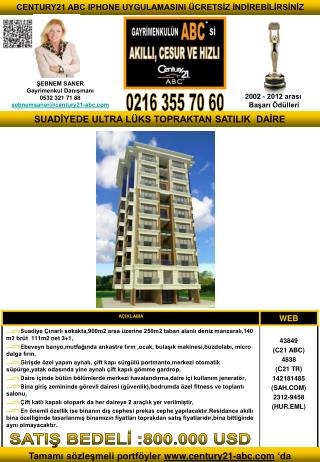 Tamamı sözleşmeli portföyler century21-abc ‘da