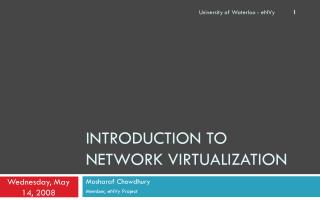 Introduction to Network Virtualization