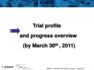 Trial profile and progress overview (by March 30 th , 2011)