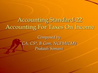 Accounting Standard-22 Accounting For Taxes On Income