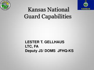 Kansas National Guard Capabilities