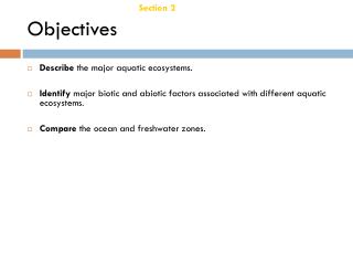 Objectives