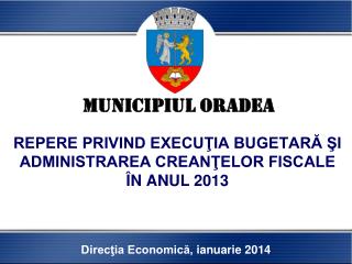 REPERE PRIVIND EXECUŢIA BUGETARĂ ŞI ADMINISTRAREA CREANŢELOR FISCALE ÎN ANUL 201 3