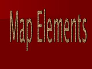 Elements on a Map