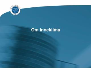 Om inneklima