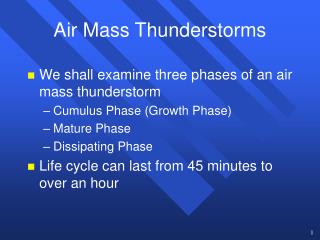 Air Mass Thunderstorms