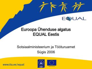 Euroopa Ühenduse algatus EQUAL Eestis