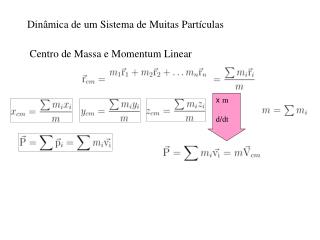 Dinâmica de um Sistema de Muitas Partículas