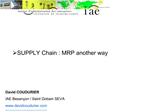 SUPPLY Chain : MRP another way