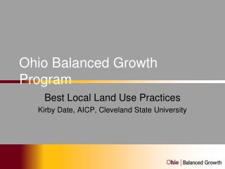 Ohio Balanced Growth Program