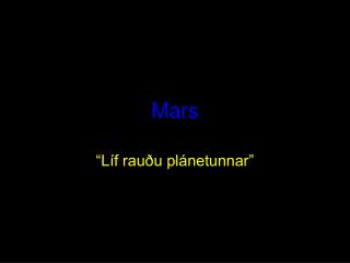 Mars