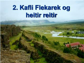 2. Kafli Flekarek og heitir reitir