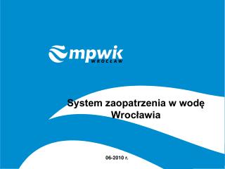 System zaopatrzenia w wodę Wrocławia