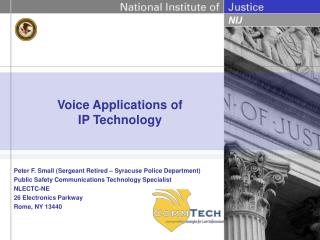 Voice Applications of IP Technology