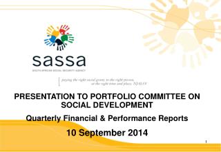 PRESENTATION TO PORTFOLIO COMMITTEE ON SOCIAL DEVELOPMENT