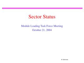 Sector Status