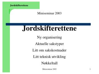 Jordskifterettene