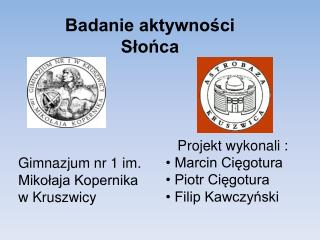 Badanie aktywności Słońca