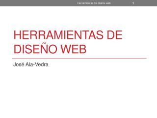 Herramientas de Diseño Web